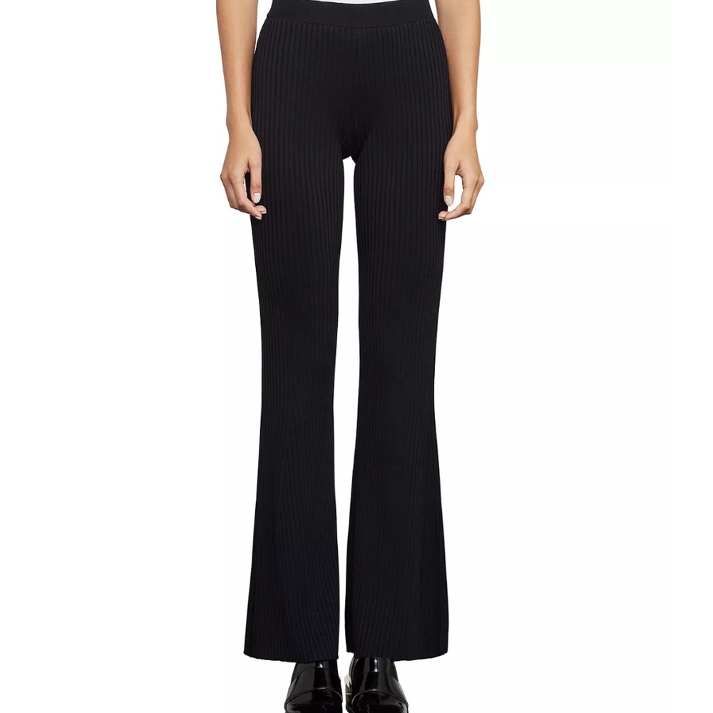 New with tag BCBG “Omar” black ribbed knit pants - Inseam 32